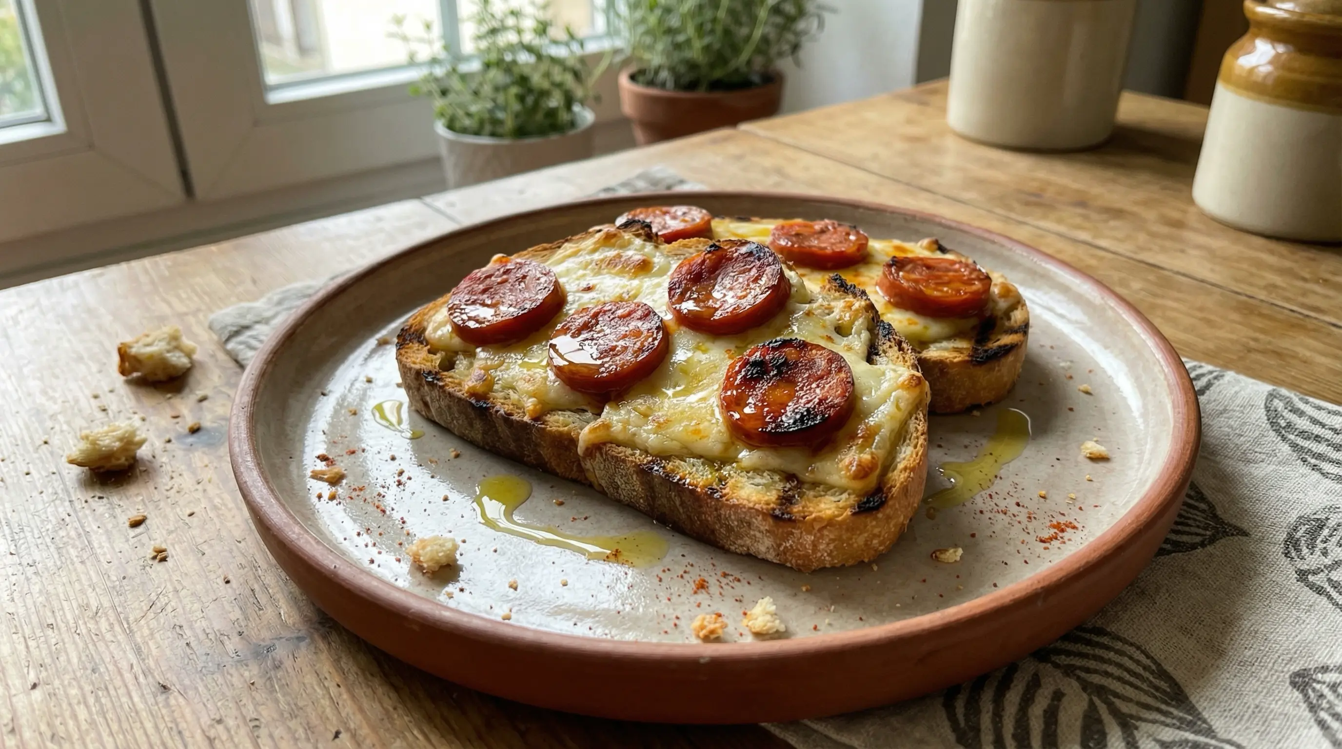 Compango de chorizo y queso (Gamonéu)