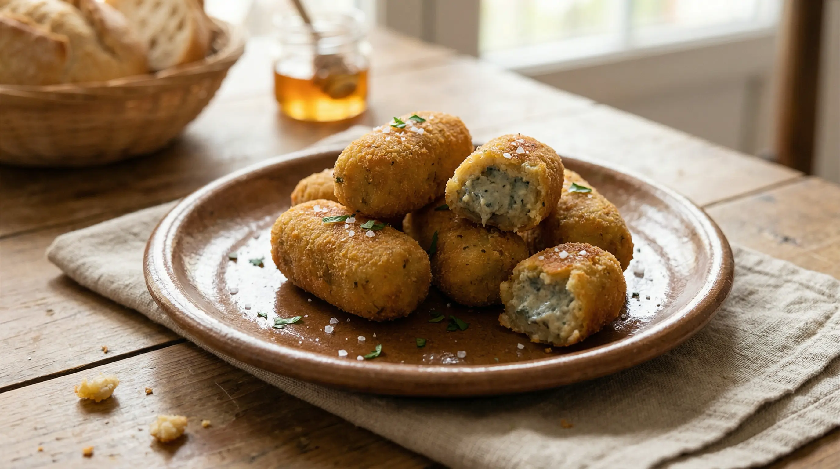 Croquetas de jamón y queso Cabrales